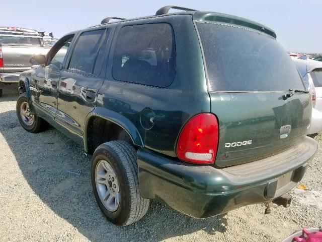 1B4HS28Y8WF211940 - 1998 DODGE DURANGO GREEN photo 3