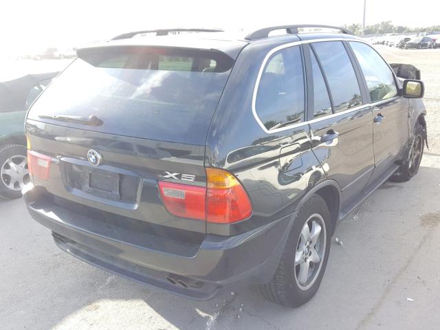 5UXFB33593LH46612 - 2003 BMW X5 4.4I BLACK photo 4