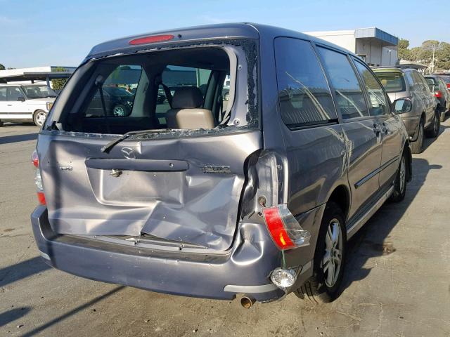 JM3LW28J960567375 - 2006 MAZDA MPV WAGON GRAY photo 4