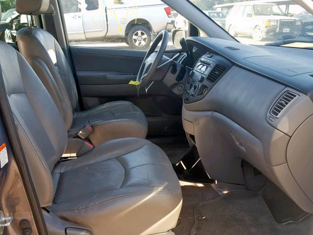 JM3LW28J960567375 - 2006 MAZDA MPV WAGON GRAY photo 5