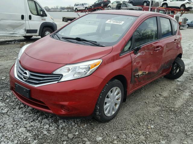 3N1CE2CPXFL360099 - 2015 NISSAN VERSA NOTE RED photo 2