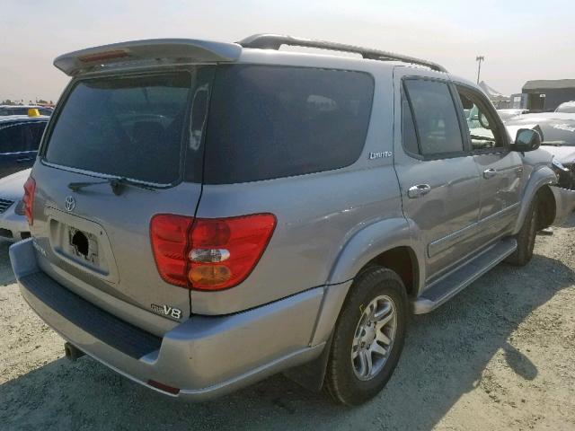 5TDZT38AX4S218138 - 2004 TOYOTA SEQUOIA LI GRAY photo 4