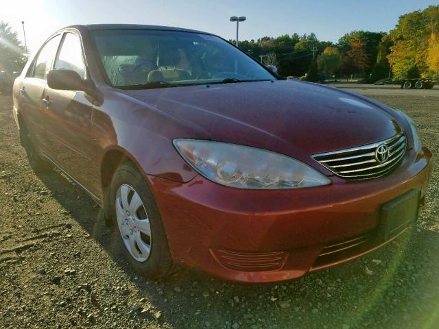 4T1BE32K15U010686 - 2005 TOYOTA CAMRY LE RED photo 1