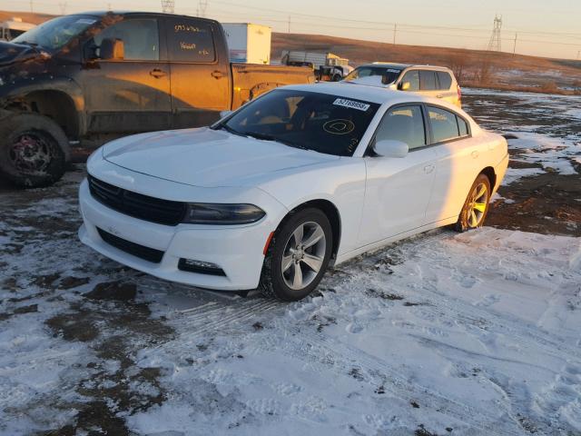 2C3CDXHG6JH166679 - 2018 DODGE CHARGER SX WHITE photo 2