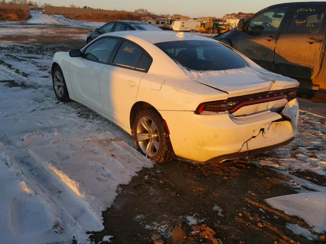 2C3CDXHG6JH166679 - 2018 DODGE CHARGER SX WHITE photo 3