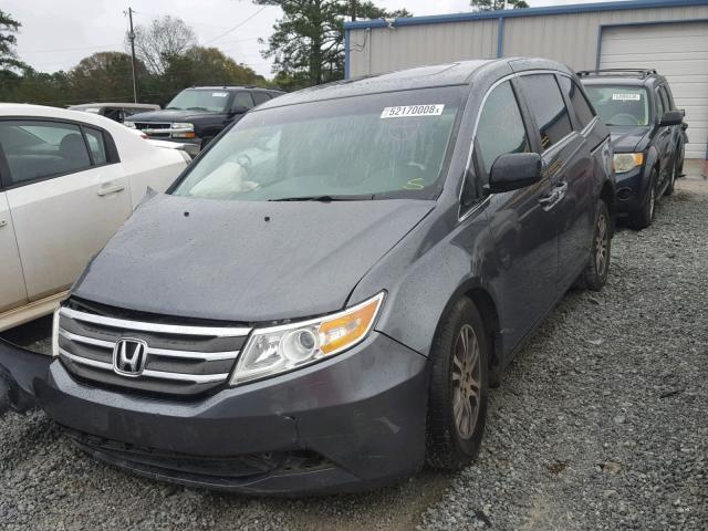 5FNRL5H66CB029819 - 2012 HONDA ODYSSEY EX GRAY photo 2