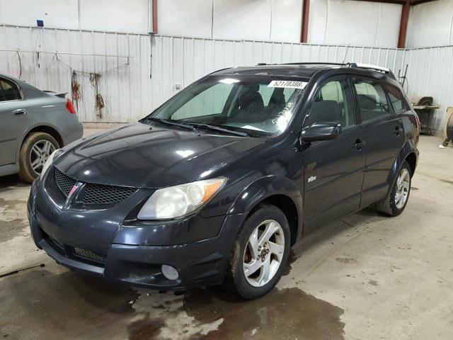 5Y2SL62844Z406645 - 2004 PONTIAC VIBE BLACK photo 2