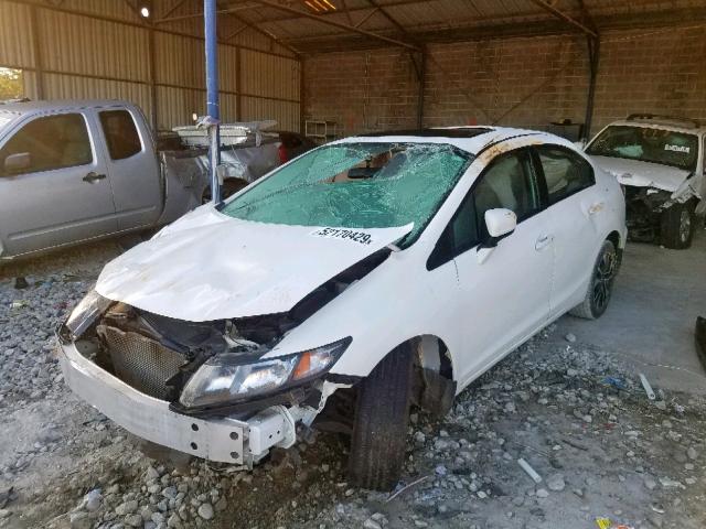 19XFB2F85FE114363 - 2015 HONDA CIVIC EX WHITE photo 2