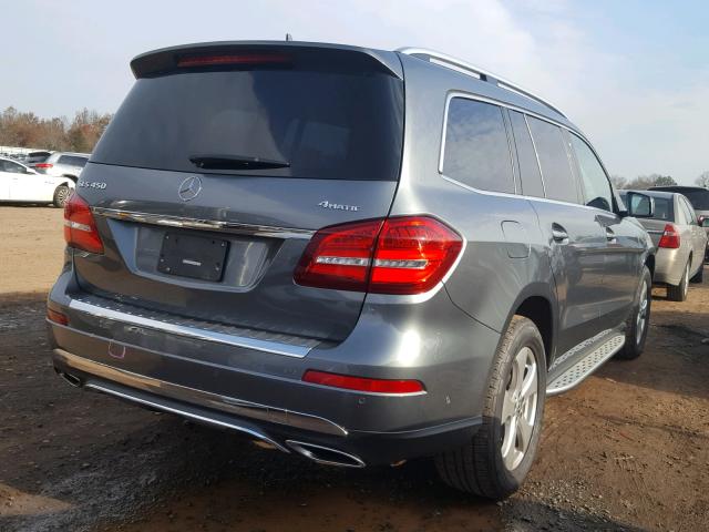 4JGDF6EE0HA906349 - 2017 MERCEDES-BENZ GLS 450 4M SILVER photo 4