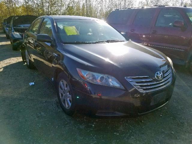 JTNBB46K683047087 - 2008 TOYOTA CAMRY HYBR BLACK photo 1