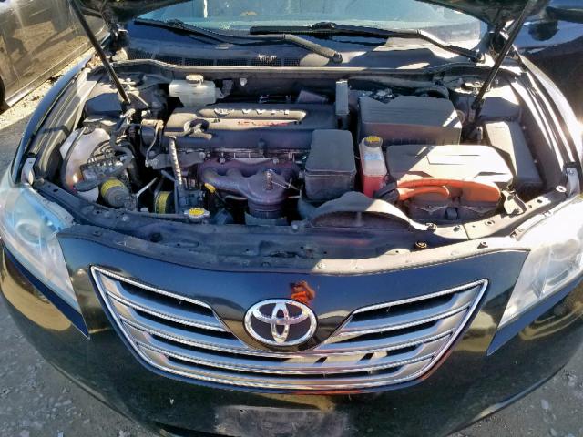 JTNBB46K683047087 - 2008 TOYOTA CAMRY HYBR BLACK photo 7