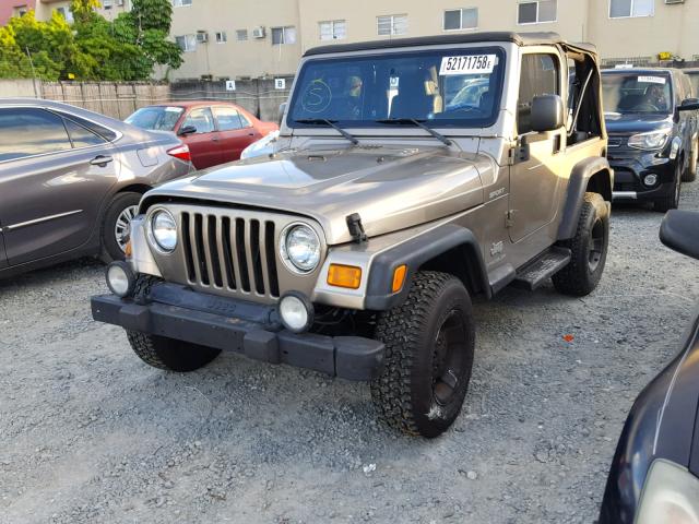 1J4FA49S43P364396 - 2003 JEEP WRANGLER / GRAY photo 1