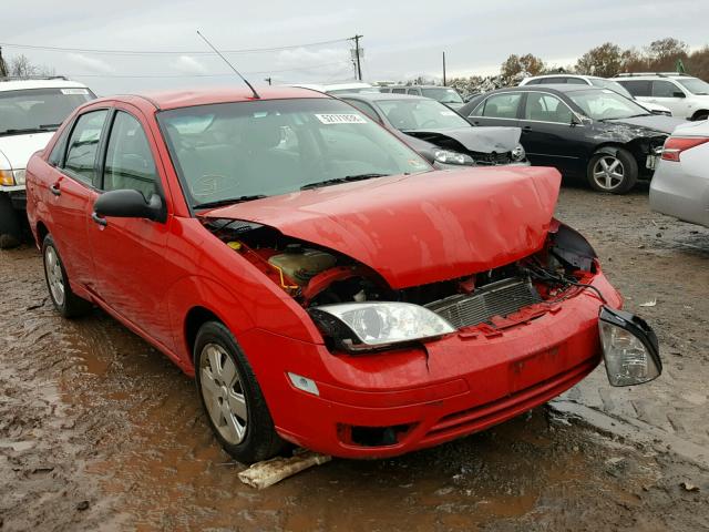 1FAFP34N37W336218 - 2007 FORD FOCUS ZX4 RED photo 1