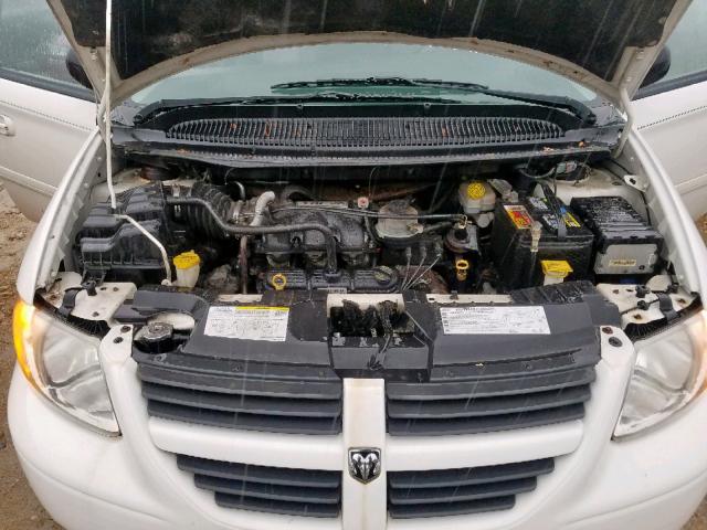 2D4GP44L26R699655 - 2006 DODGE GRAND CARA WHITE photo 7