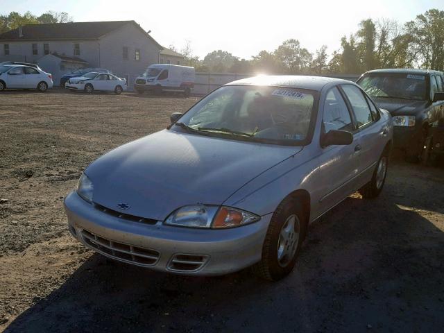 1G1JC524X17331114 - 2001 CHEVROLET CAVALIER B SILVER photo 2