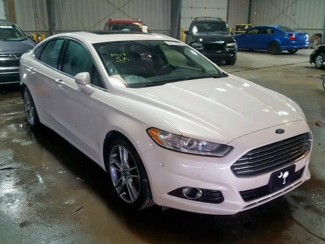 3FA6P0K9XDR124855 - 2013 FORD FUSION TIT WHITE photo 1