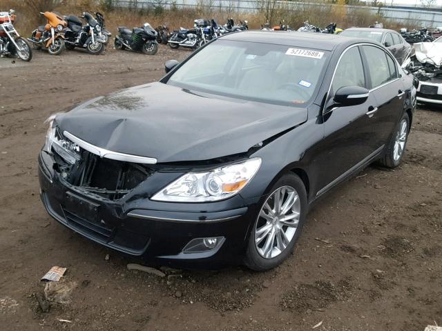 KMHGC4DF3BU127215 - 2011 HYUNDAI GENESIS 4. BLACK photo 2