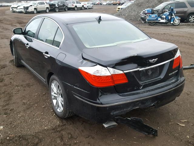 KMHGC4DF3BU127215 - 2011 HYUNDAI GENESIS 4. BLACK photo 3