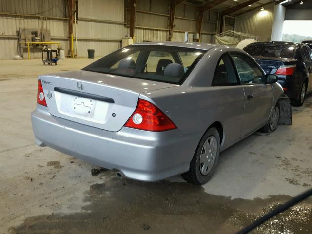 1HGEM21125L022778 - 2005 HONDA CIVIC DX V SILVER photo 4