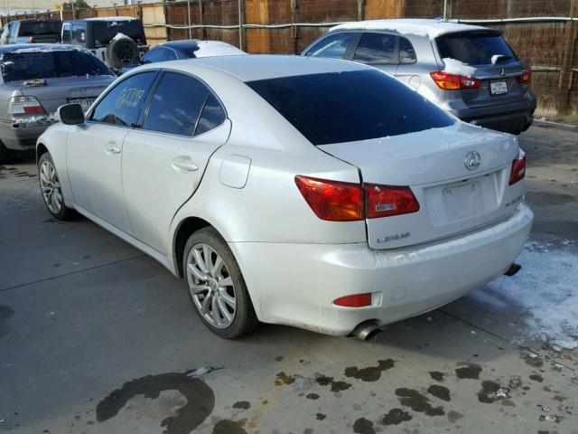 JTHCK262362004129 - 2006 LEXUS IS 250 WHITE photo 3