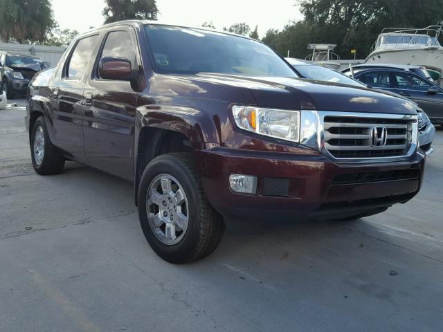 5FPYK1F49EB004576 - 2014 HONDA RIDGELINE MAROON photo 1