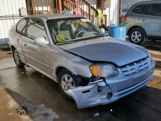 KMHCG35C95U355628 - 2005 HYUNDAI ACCENT GS SILVER photo 1