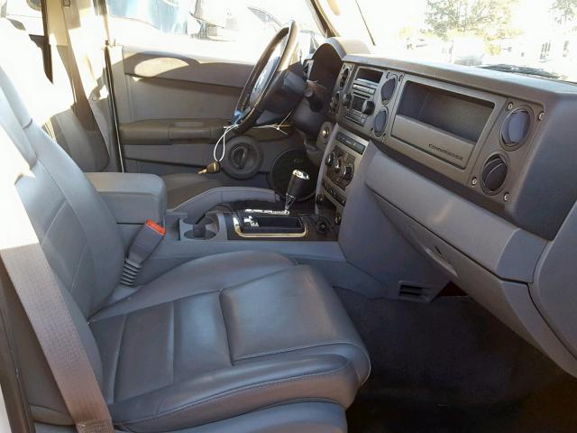1J8HG48P97C611668 - 2007 JEEP COMMANDER თეთრი ფოტო 5