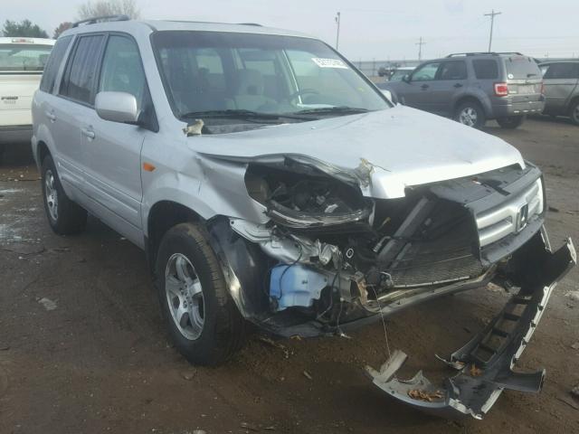 5FNYF18388B019267 - 2008 HONDA PILOT SE SILVER photo 1