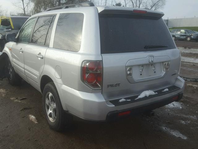 5FNYF18388B019267 - 2008 HONDA PILOT SE SILVER photo 3