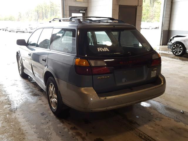 4S3BH665227629857 - 2002 SUBARU LEGACY OUT GRAY photo 3