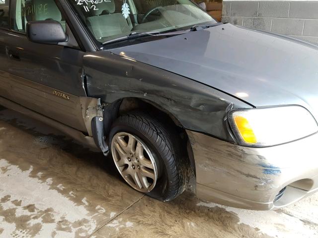 4S3BH665227629857 - 2002 SUBARU LEGACY OUT GRAY photo 9