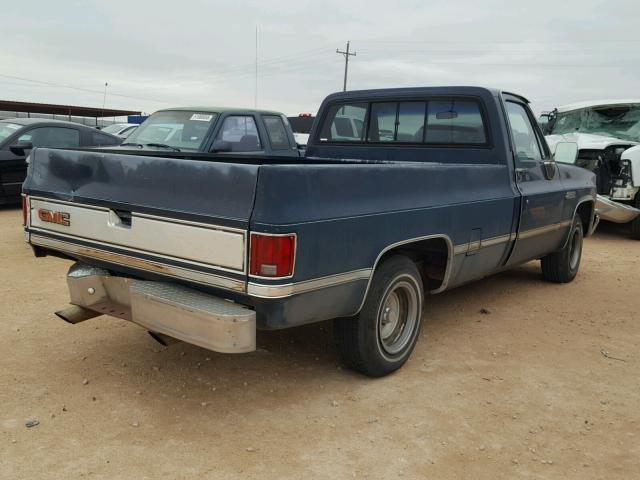 1GTER14K9HS527788 - 1987 GMC R15 CONVEN BLUE photo 4