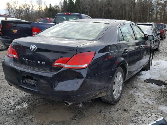 4T1BK36B86U164753 - 2006 TOYOTA AVALON XL BLACK photo 4