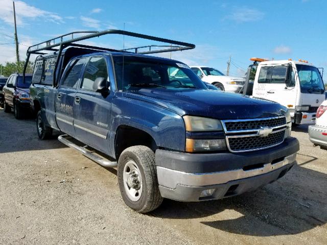 1GCHK23U05F876479 - 2005 CHEVROLET SILVERADO BLUE photo 1