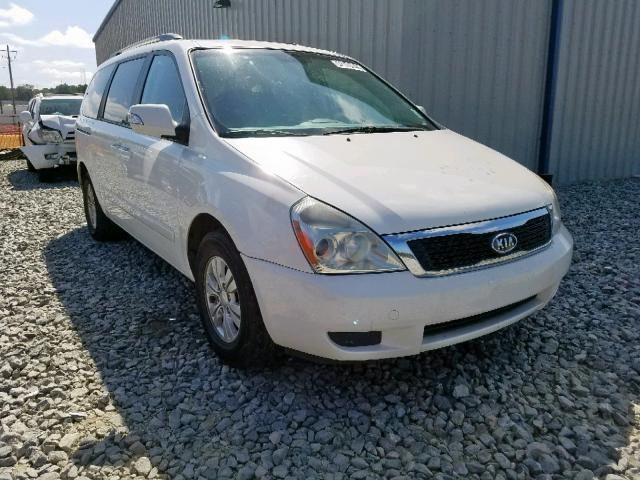 KNDMG4C76C6473108 - 2012 KIA SEDONA LX WHITE photo 1