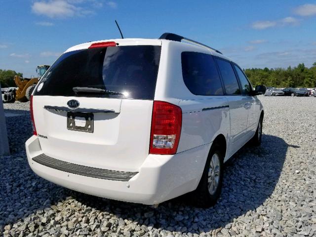 KNDMG4C76C6473108 - 2012 KIA SEDONA LX WHITE photo 4