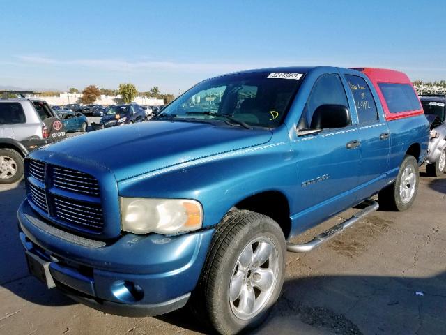 1D7HU18Z43S187466 - 2003 DODGE RAM 1500 S BLUE photo 2