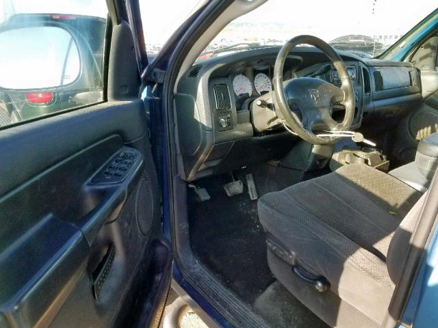 1D7HU18Z43S187466 - 2003 DODGE RAM 1500 S BLUE photo 9