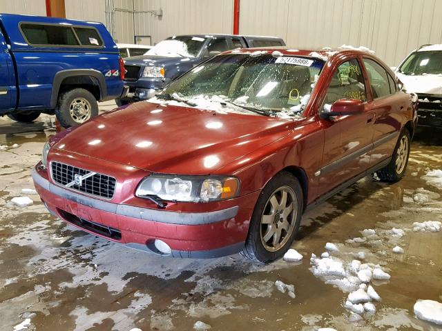 YV1RH59H942376402 - 2004 VOLVO S60 2.5T BURGUNDY photo 2