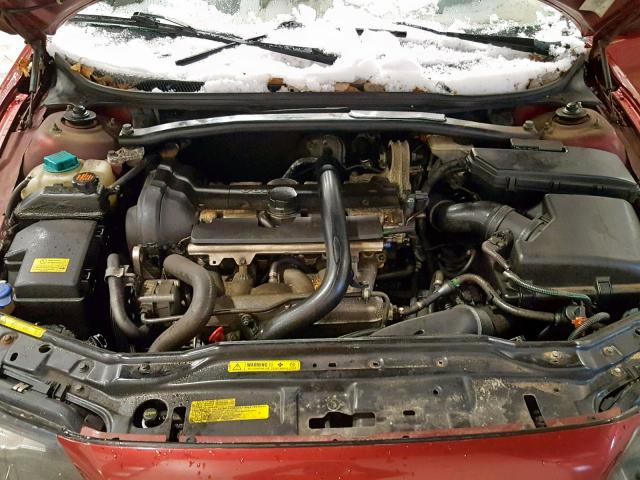 YV1RH59H942376402 - 2004 VOLVO S60 2.5T BURGUNDY photo 7