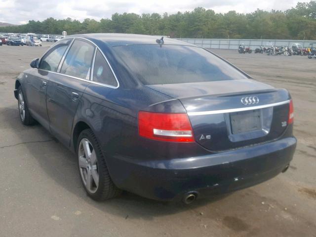 WAUDH74F98N169320 - 2008 AUDI A6 3.2 QUA BLUE photo 3