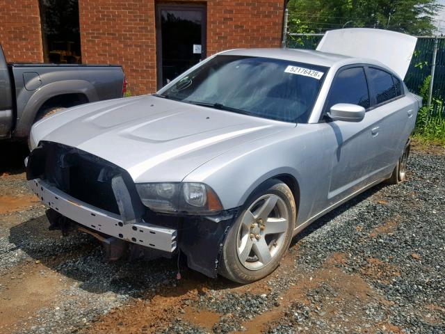 2C3CDXATXCH263961 - 2012 DODGE CHARGER PO SILVER photo 2