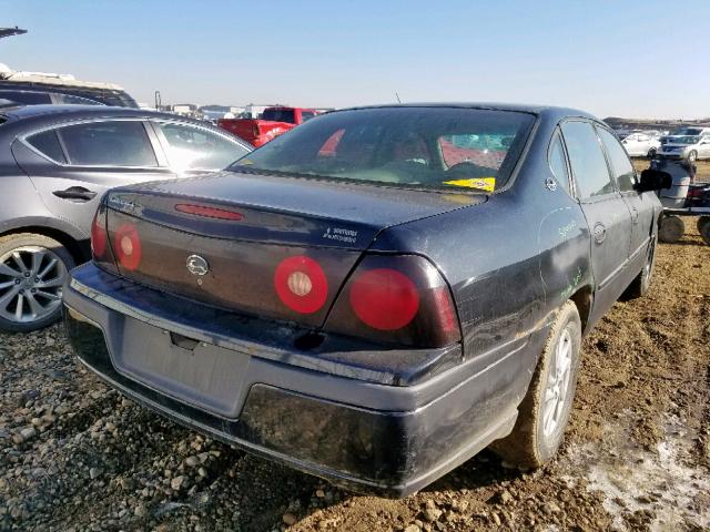 2G1WF52E949242935 - 2004 CHEVROLET IMPALA BLACK photo 4