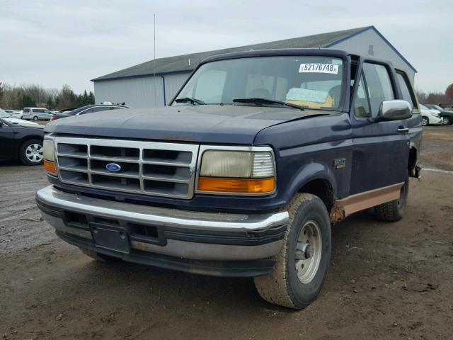 1FMEU15H0SLB26726 - 1995 FORD BRONCO U10 BLUE photo 2