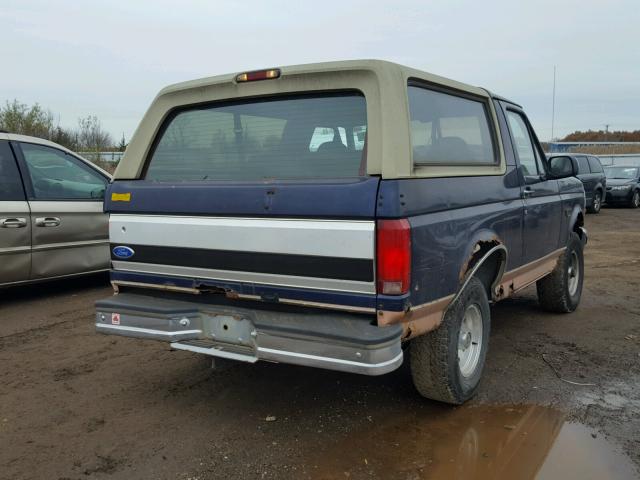 1FMEU15H0SLB26726 - 1995 FORD BRONCO U10 BLUE photo 4