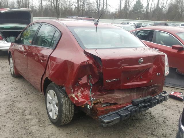 3N1AB61E88L728405 - 2008 NISSAN SENTRA 2.0 RED photo 3