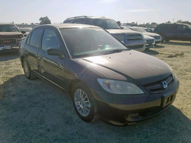 2HGES26745H603036 - 2005 HONDA CIVIC EX BLACK photo 1