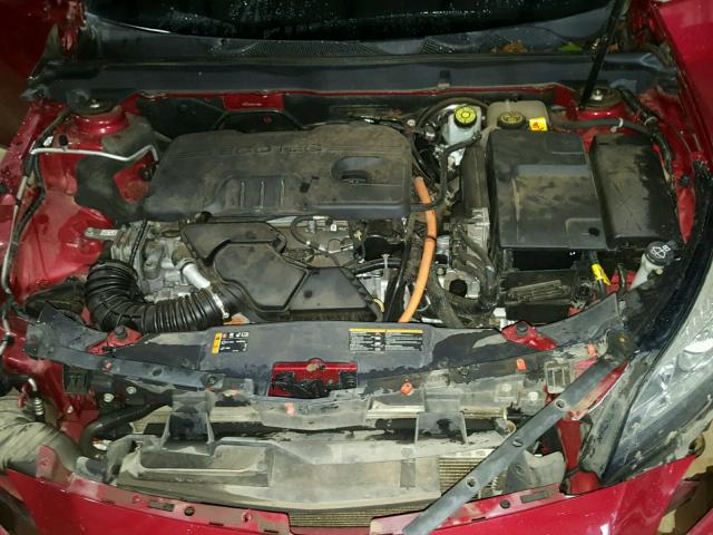 1G11D5RR7DF117089 - 2013 CHEVROLET MALIBU 1LT RED photo 7