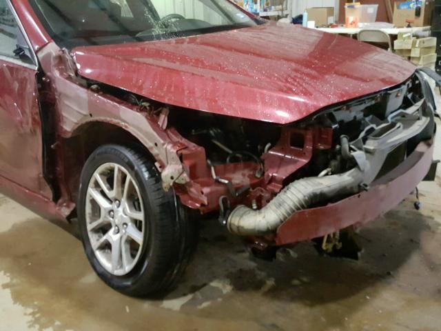 1G11D5RR7DF117089 - 2013 CHEVROLET MALIBU 1LT RED photo 9