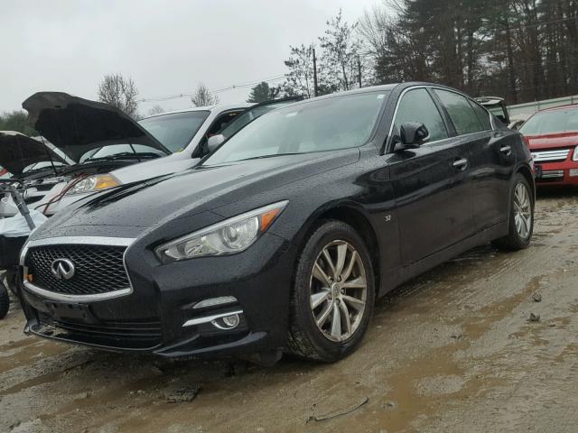 JN1BV7AR1EM689520 - 2014 INFINITI Q50 BASE BLACK photo 2